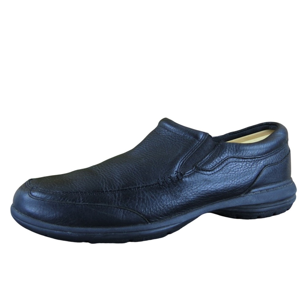 Abeo Men Thomas‎ Slip-On Black Leather Size 10 Medium Gently Used 2025